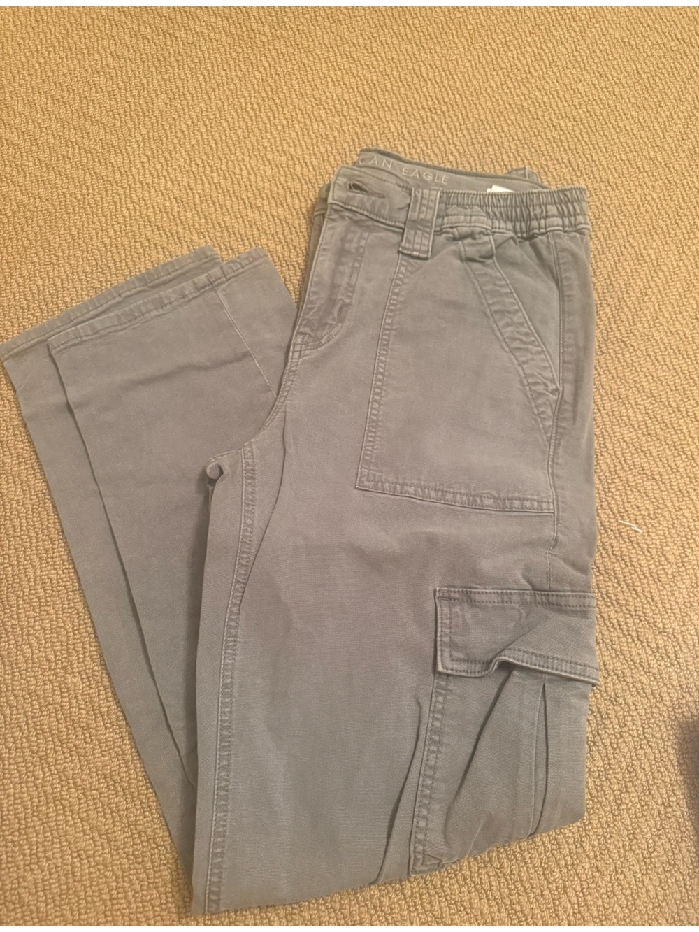 American Eagle Outfitters Men's Cargo Pants in Gray